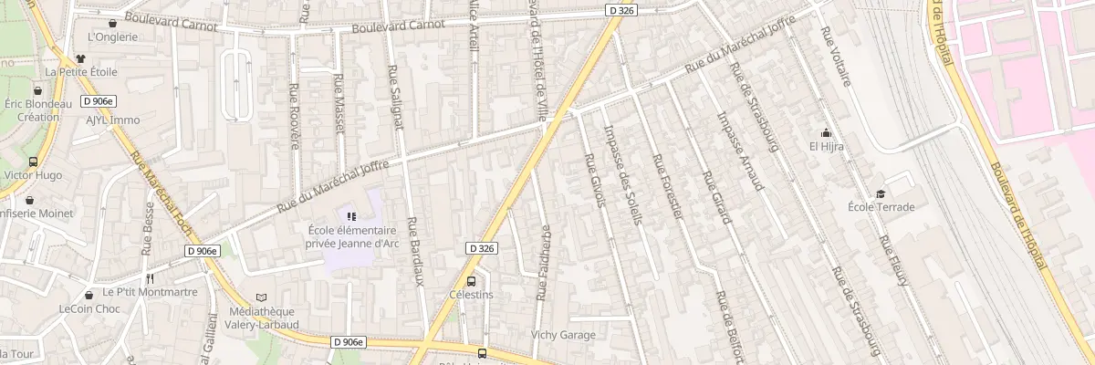 Plan du 30 Rue Faidherbe à Vichy