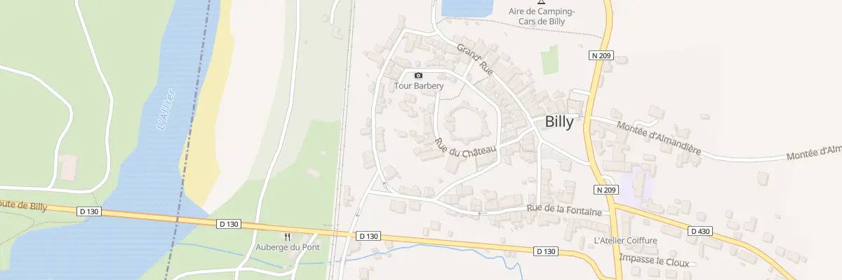 Plan du 17 Rue du Chateau à Billy