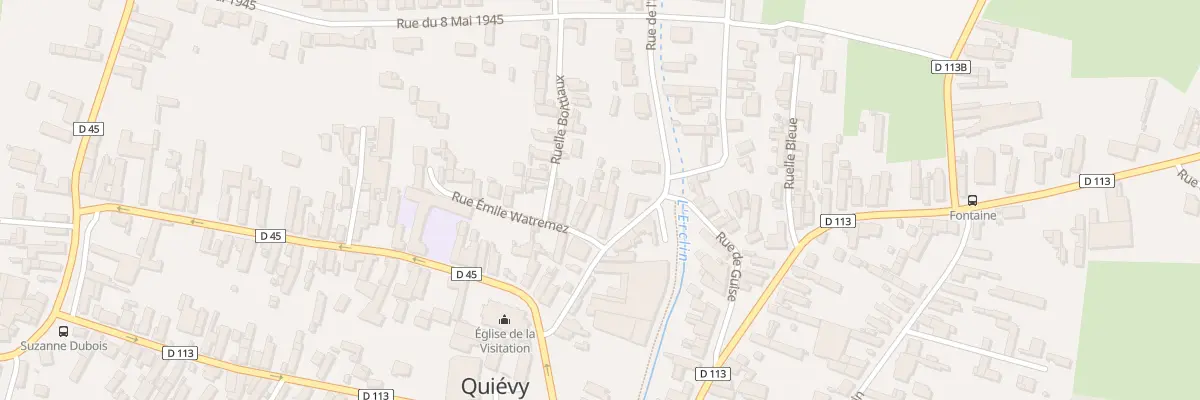 Plan du 2 Rue Emile Watremez à Quiévy