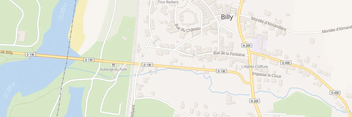 Plan du 5104 Rte de Marcenat à Billy