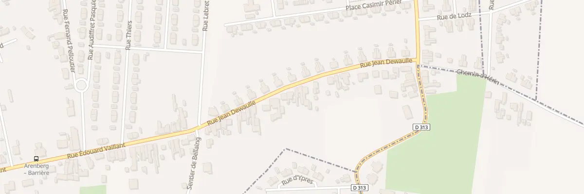 Plan du 28 Rue Jean Dewaulle à Wallers