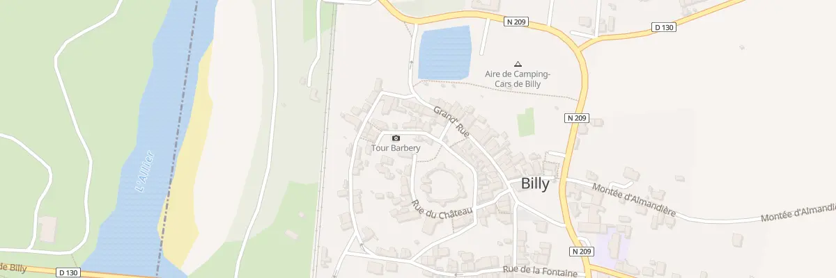 Plan du 5189 Rue des Fossés à Billy