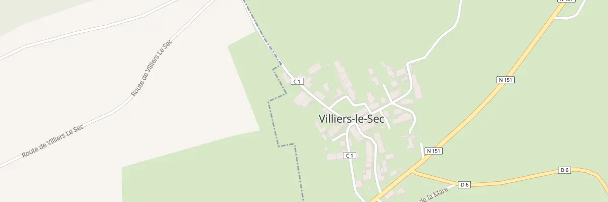Plan du 22 Rte de Mont Lidoux à Villiers-le-Sec