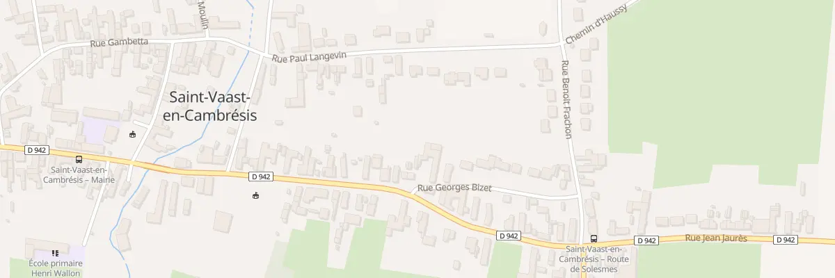 Plan du 91 Rue Jean Jaurès à Saint-Vaast-en-Cambrésis