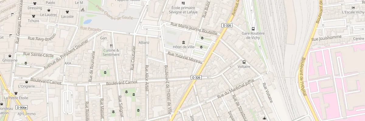 Plan du 5 Rue Yvonne Moreau à Vichy