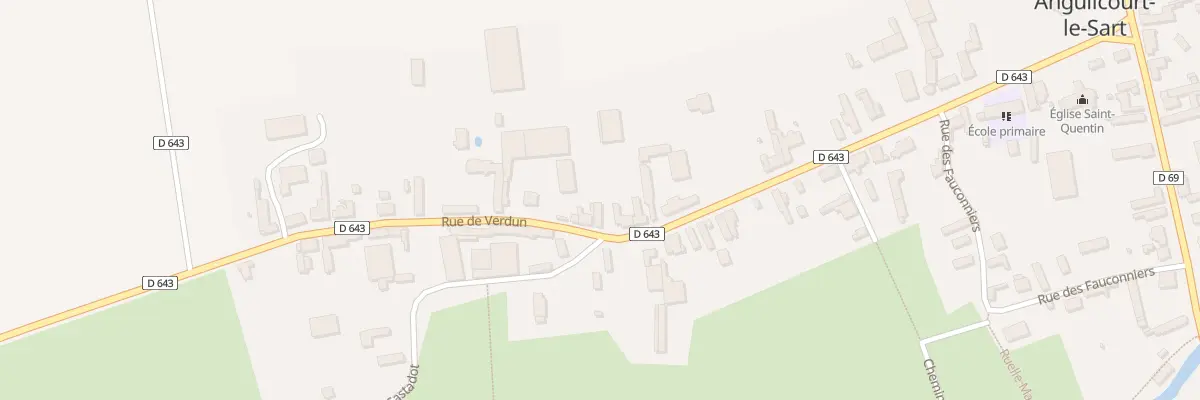Plan du 34 Rue Auguste Derbois à Anguilcourt-le-Sart