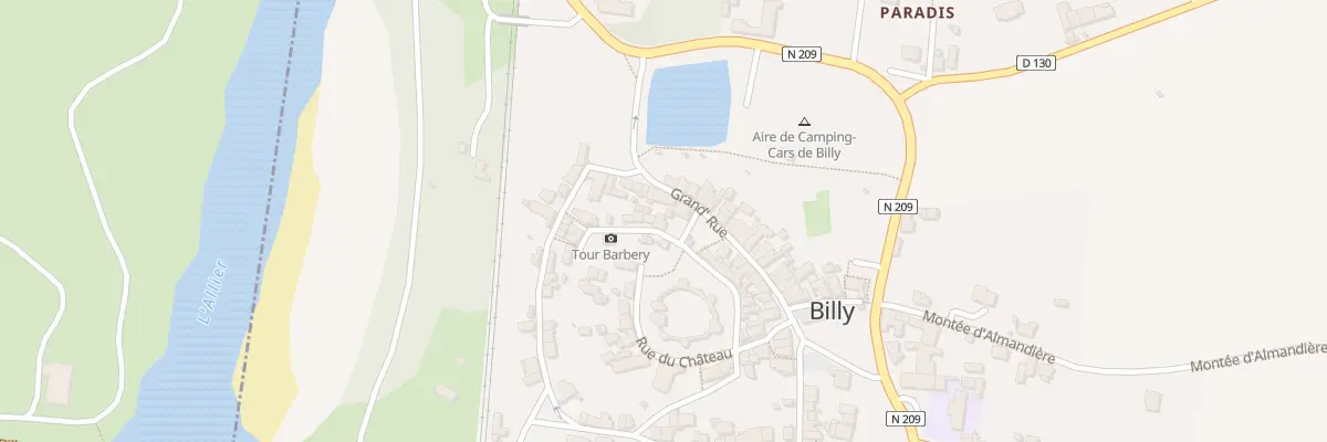 Plan du 8 Rue des Fossés à Billy