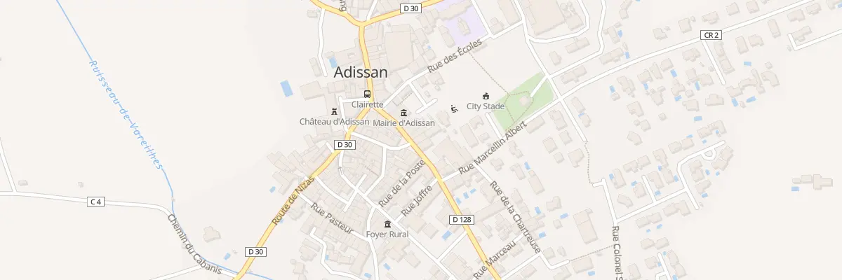 Plan du 7 Av Jean Moulin à Adissan