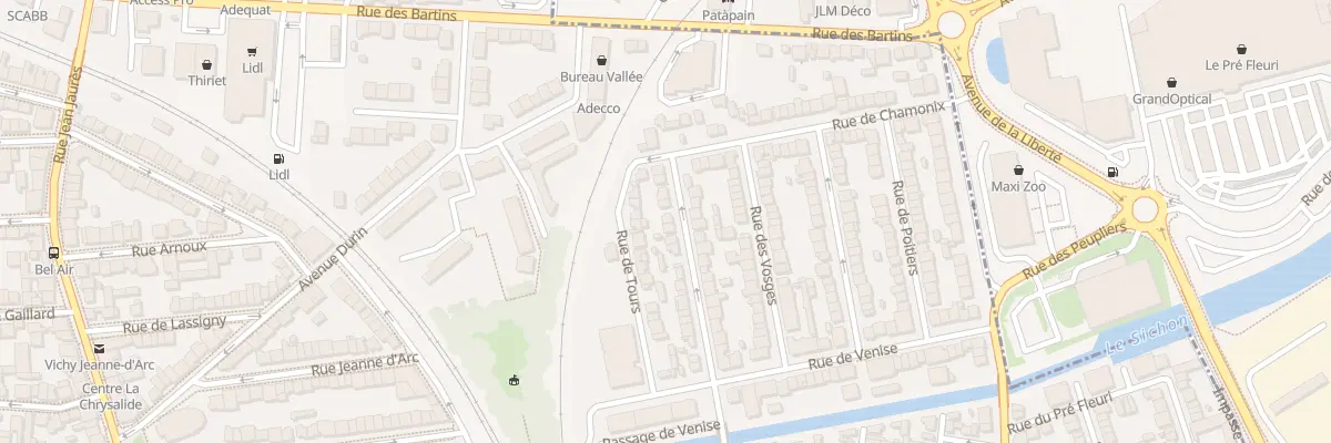 Plan du 73 Rue Saint Jean Baptiste à Vichy