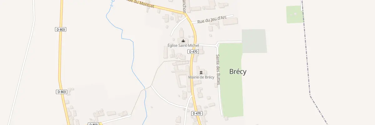 Plan du 53 Rue du Montcet à Brécy