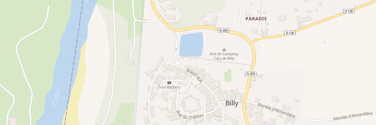 Plan du 1 Gr Grand’Rue à Billy