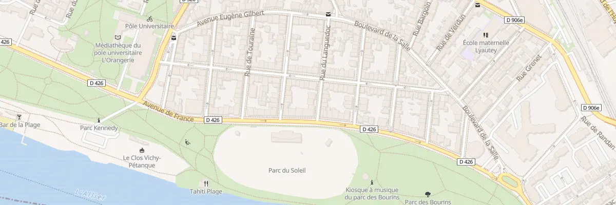 Plan du 3 Rue du Languedoc à Vichy