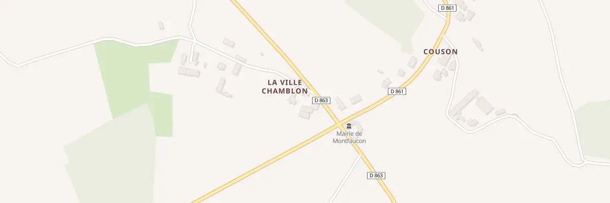 Plan du 3 La Ville Chamblon à Montfaucon