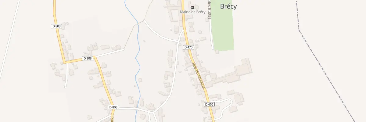 Plan du 39 Rue du Montcet à Brécy