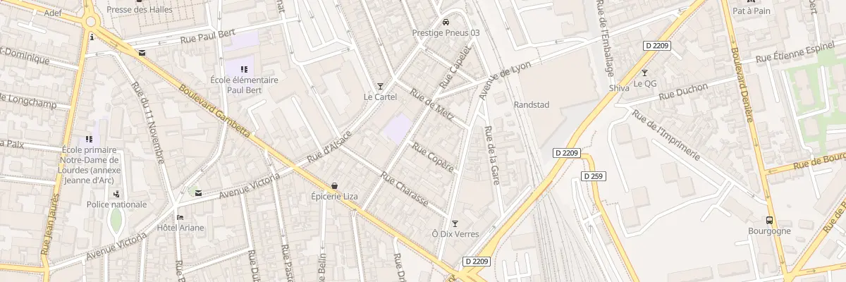 Plan du 6 Rue Copéré à Vichy