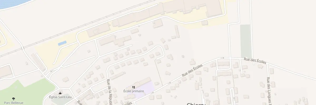 Plan du 28 Rue de la République à Chierry