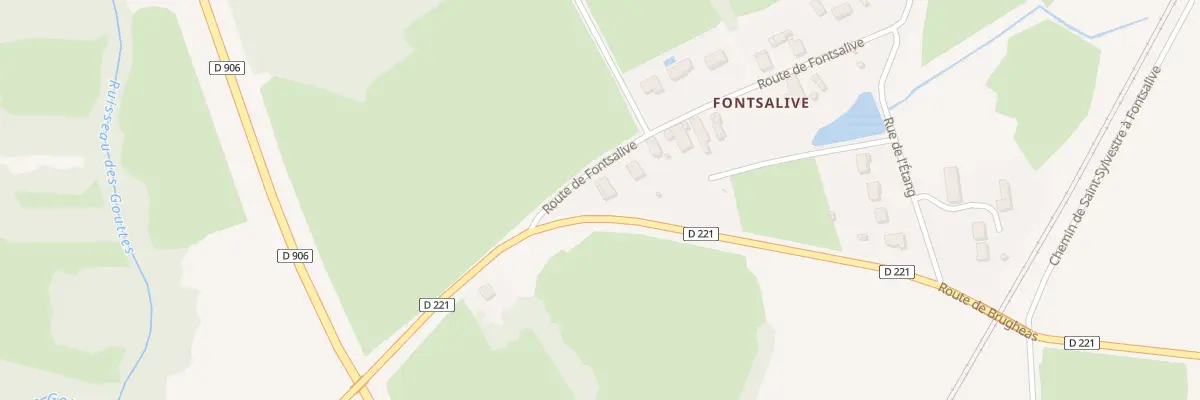 Plan du 53 Rte de Fontsalive à Hauterive