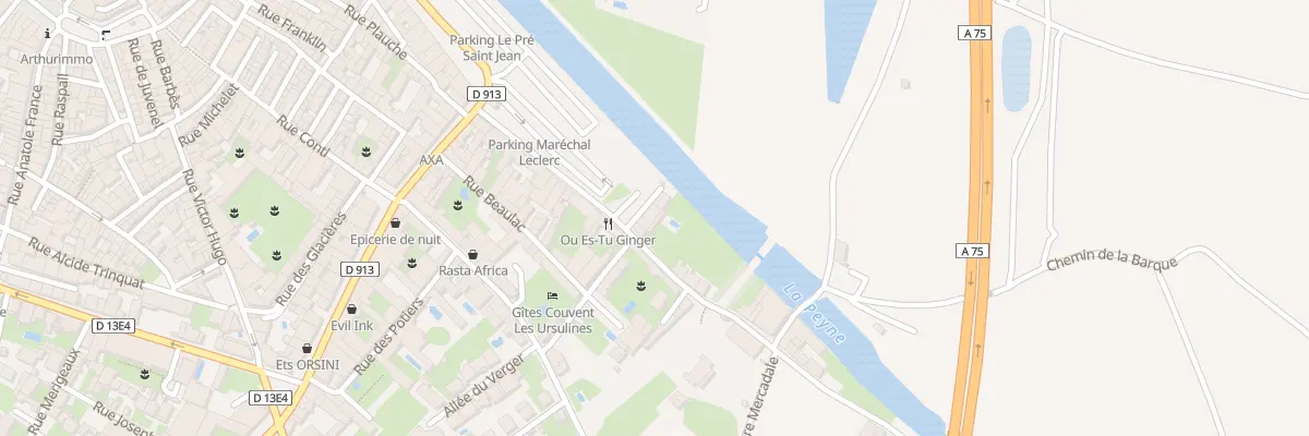 Plan du 3 Rue Calquieres Basses à Pézenas