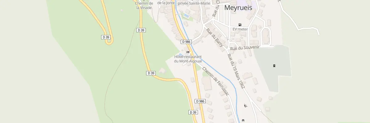 Plan du 2 Rue de la Perigouse à Meyrueis