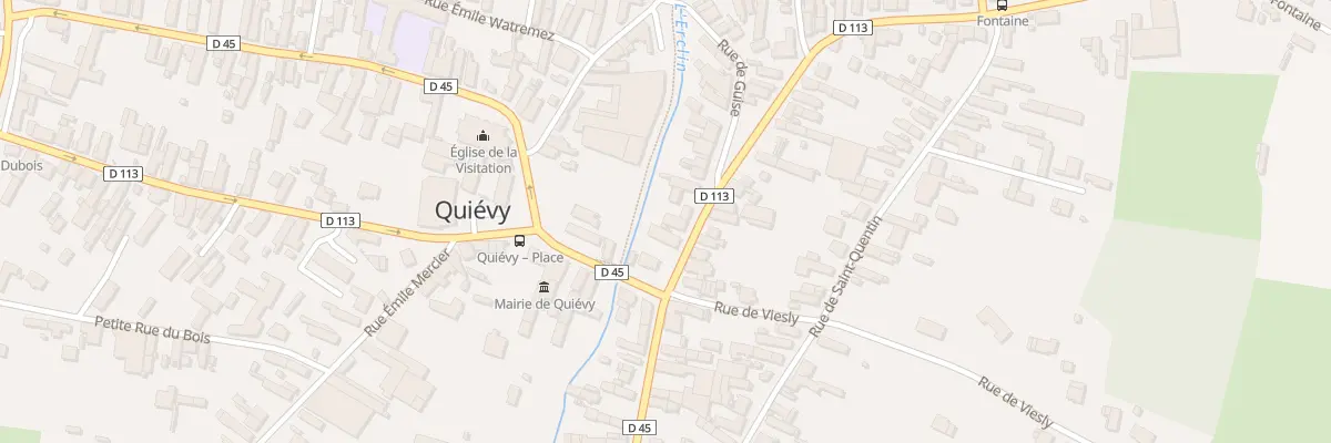 Plan du 3 Rue Gabriel Péri à Quiévy