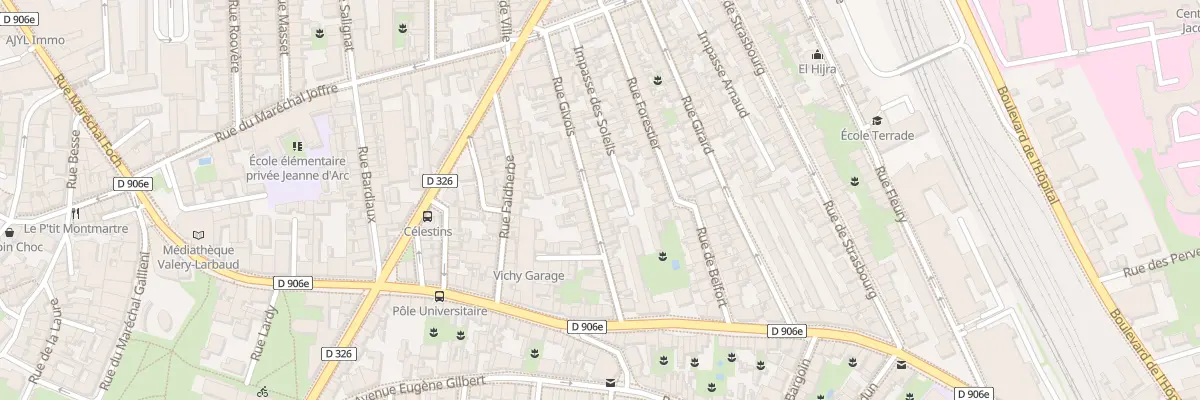 Plan du 26 Rue Givois à Vichy