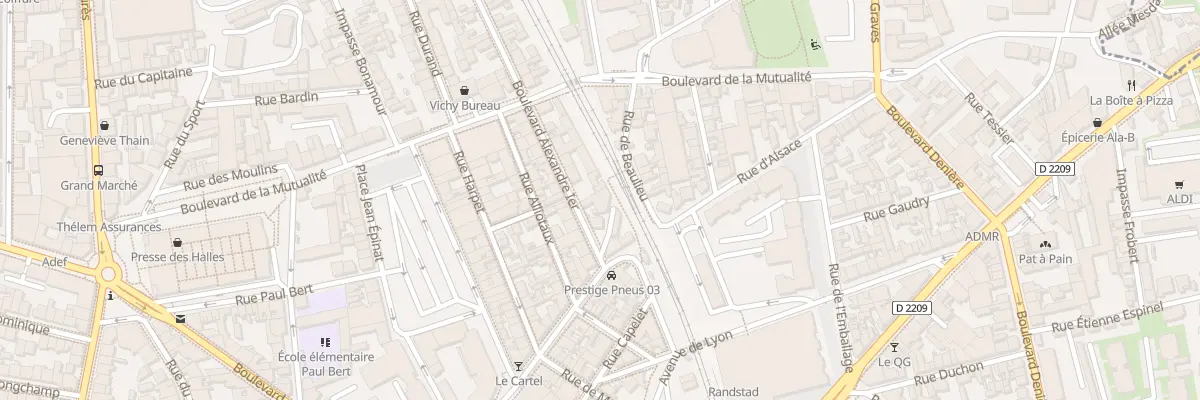 Plan du 4 Bd Alexandre 1er à Vichy