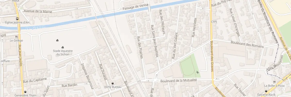 Plan du 14 Rue des Prairies à Vichy