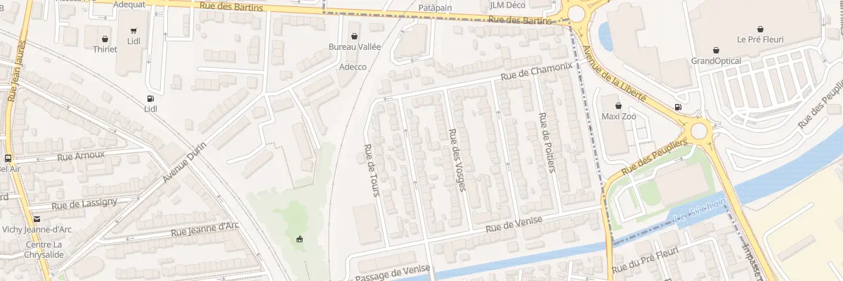 Plan du 66 Rue Saint Jean Baptiste à Vichy