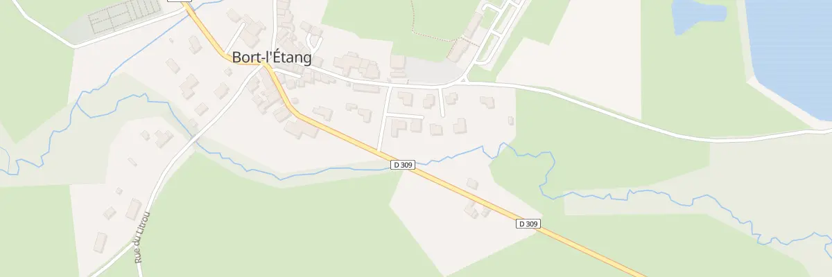Plan du 24 Rue des Platanes - Le Bourg à Bort-l’Étang