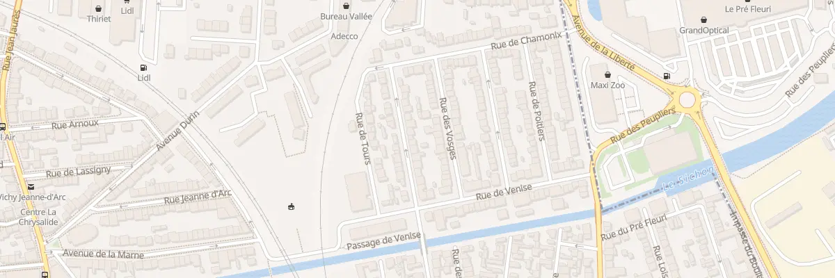 Plan du 58 Rue Saint Jean Baptiste à Vichy