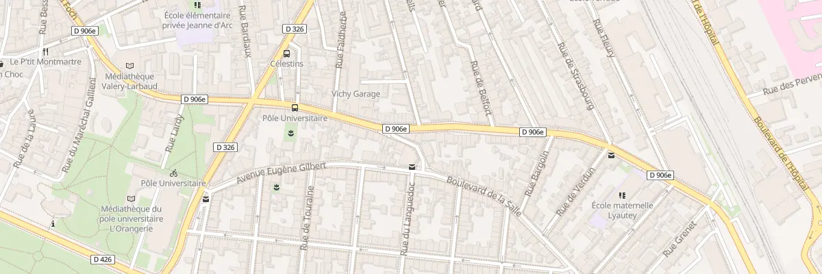 Plan du 69 Rue Marechal Lyautey à Vichy
