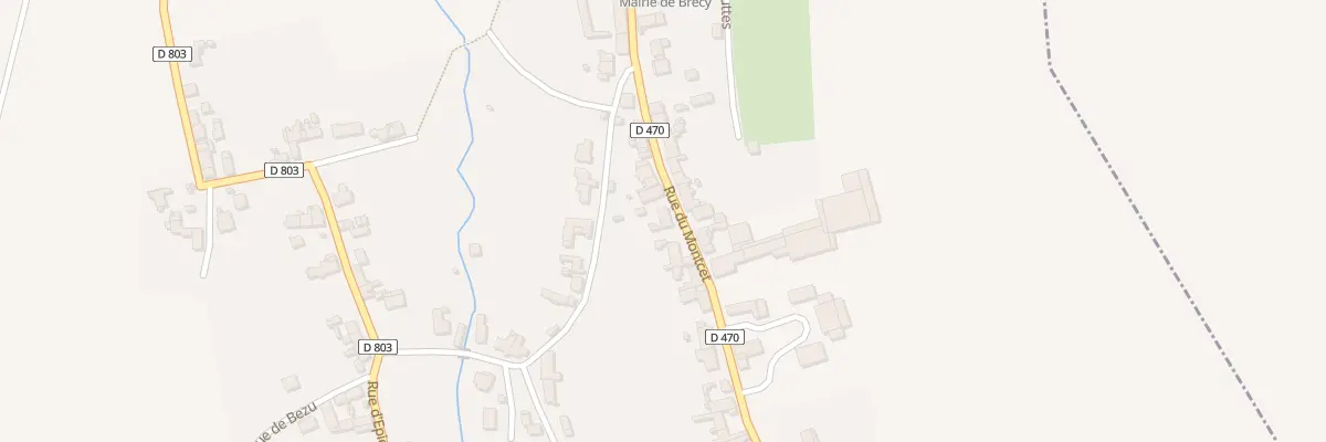 Plan du 33 Rue du Montcet à Brécy