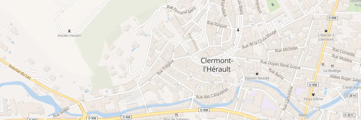Plan du 66 Rue Fregere à Clermont-l’Hérault