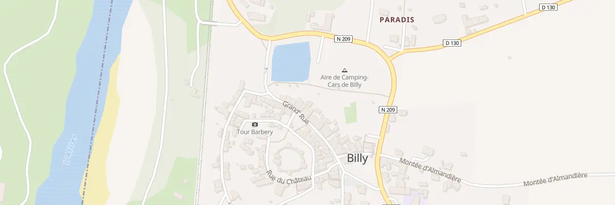 Plan du 11 Gr Grand’Rue à Billy