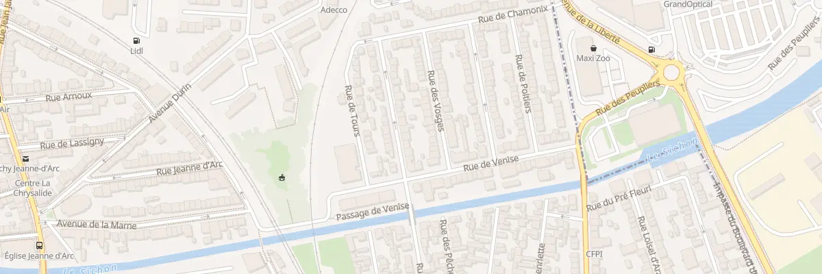 Plan du 52 Rue Saint Jean Baptiste à Vichy