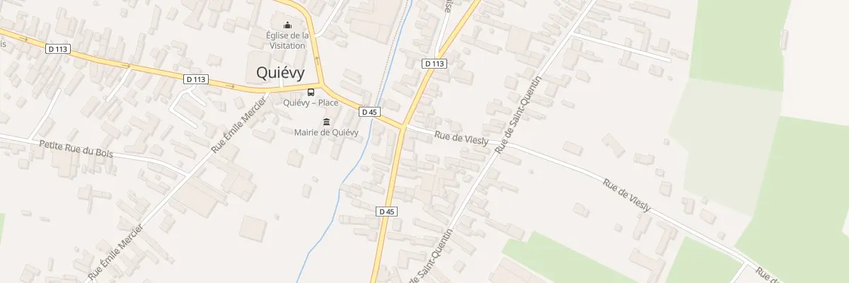 Plan du 2 Rue de Viesly à Quiévy