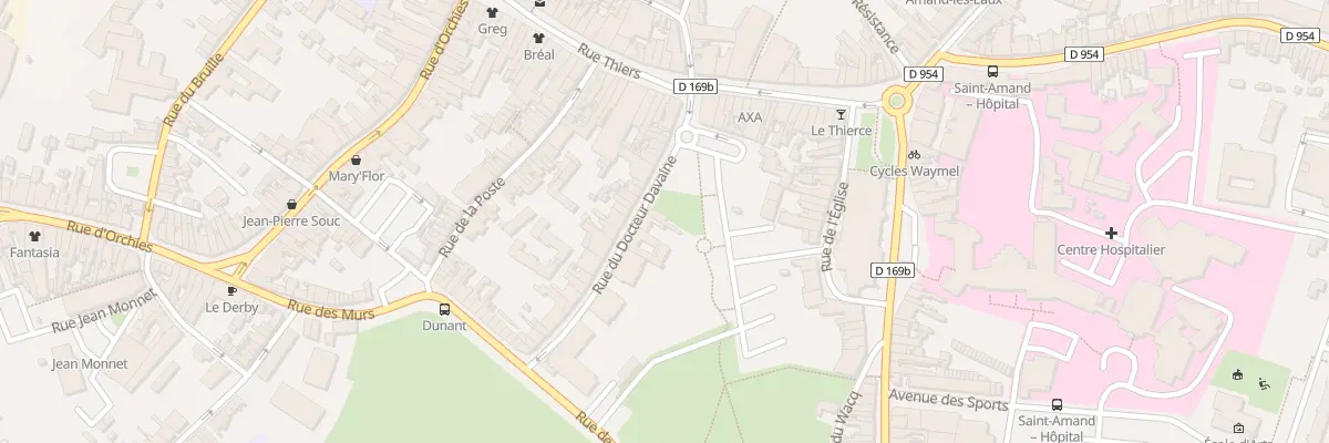 Plan du 21 Rue du Docteur Davaine à Saint-Amand-les-Eaux