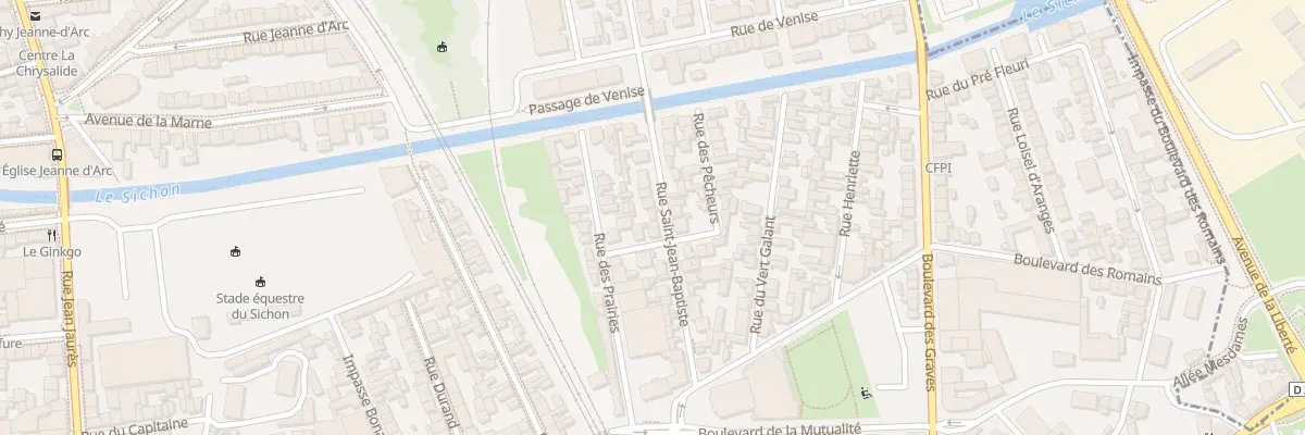 Plan du 27 Rue Saint Jean Baptiste à Vichy
