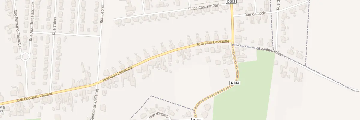 Plan du 40 Rue Jean Dewaulle à Wallers