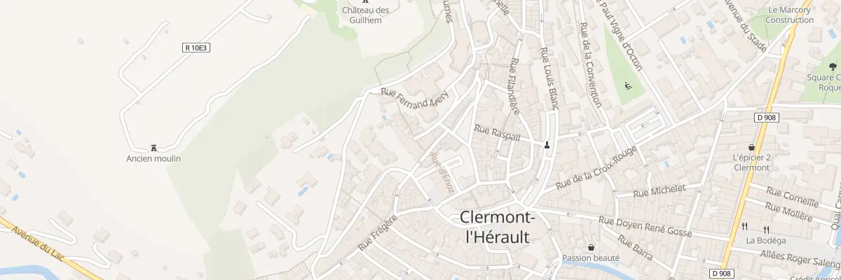 Plan du 2 Rue Malbourguet à Clermont-l’Hérault