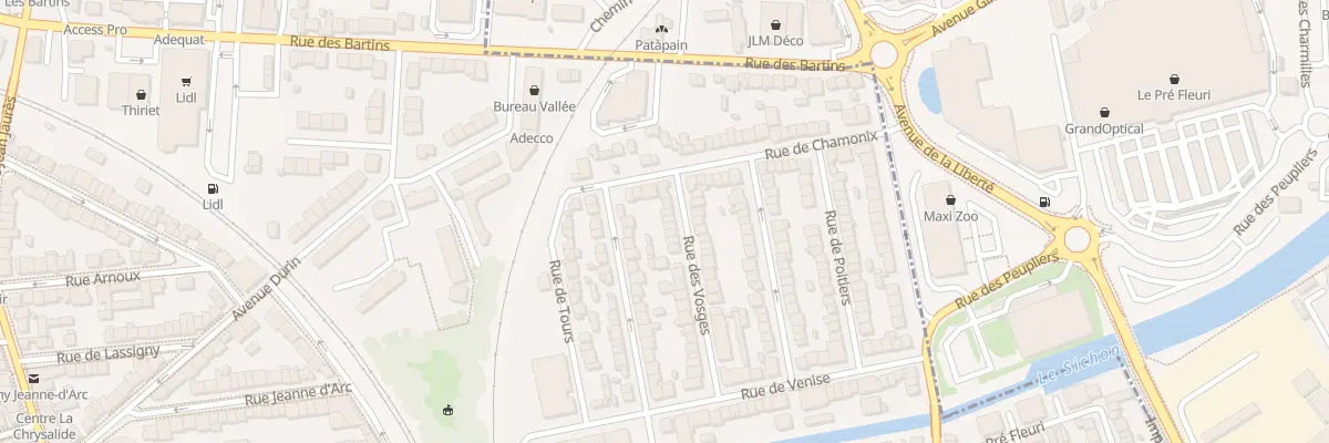 Plan du 33 Rue des Vosges à Vichy