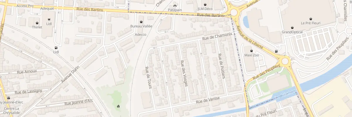 Plan du 31 Rue des Vosges à Vichy