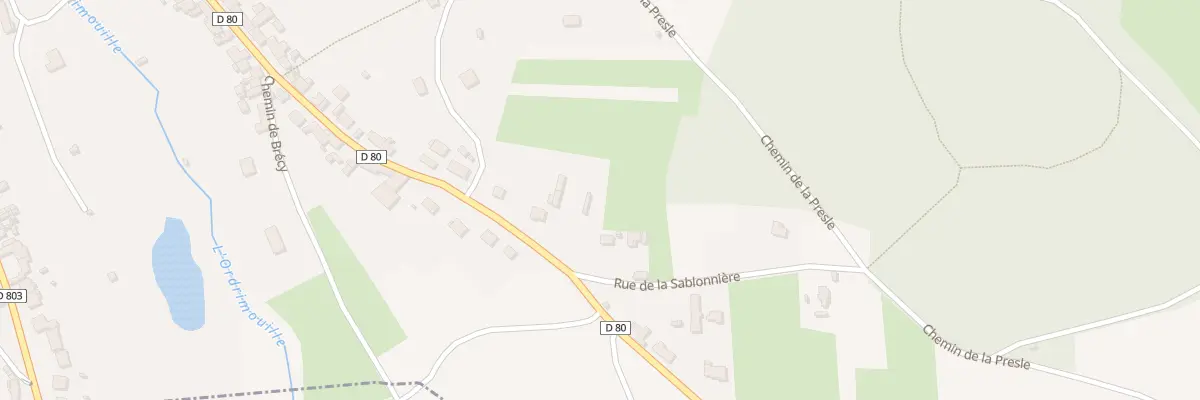 Plan du 1 Rue de la Sablonnière à Coincy