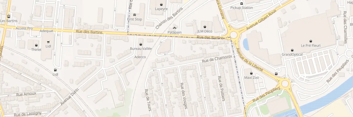 Plan du 17 Rue de Chamonix à Vichy
