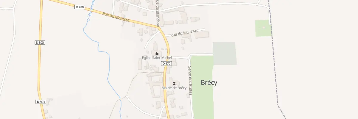 Plan du 46 Rue du Montcet à Brécy