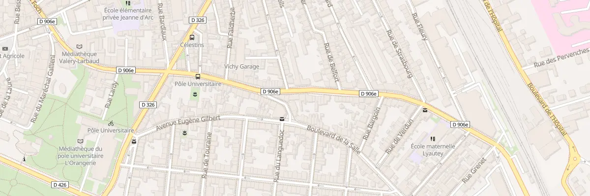 Plan du 65 Rue Marechal Lyautey à Vichy