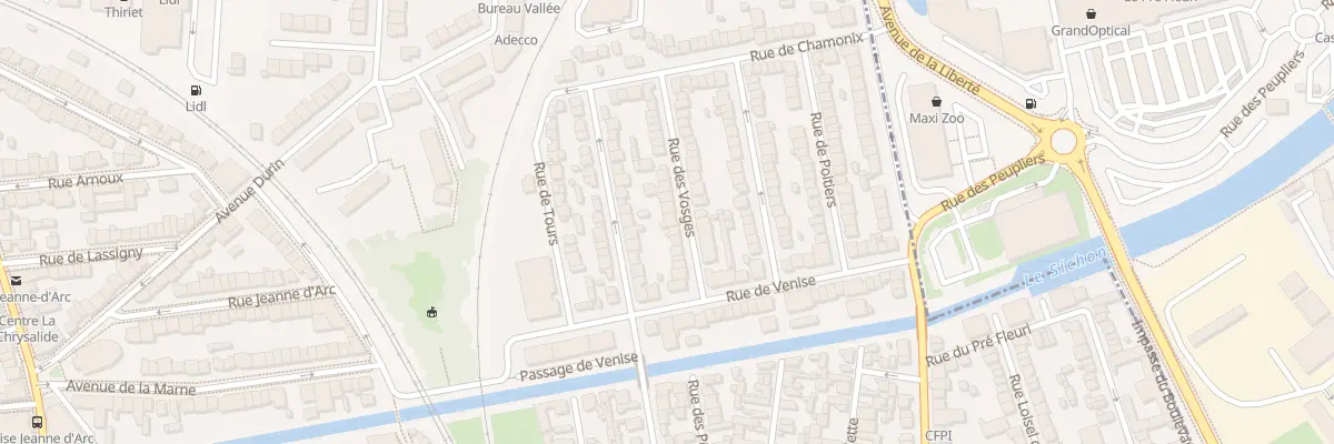 Plan du 13 Rue des Vosges à Vichy