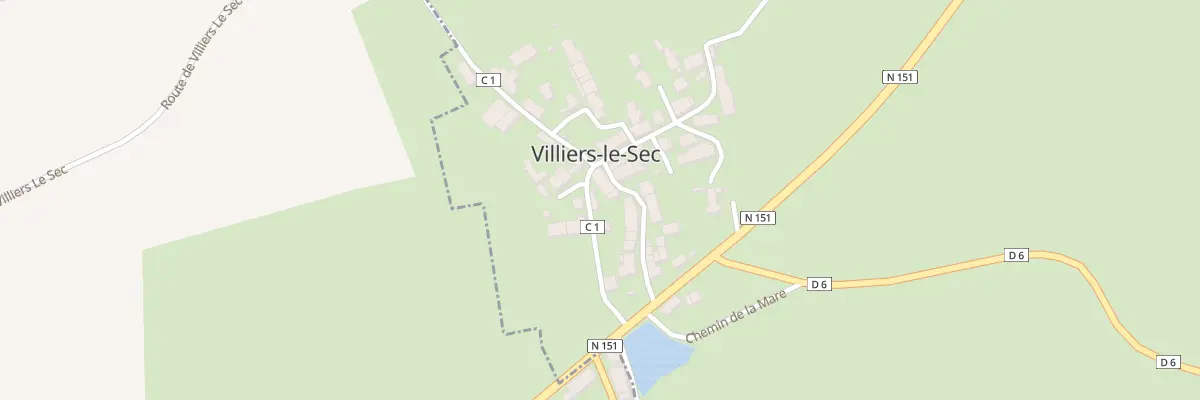 Plan du 30 Rte de Mont Lidoux à Villiers-le-Sec