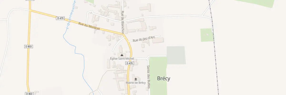 Plan du 48 Rue du Montcet à Brécy