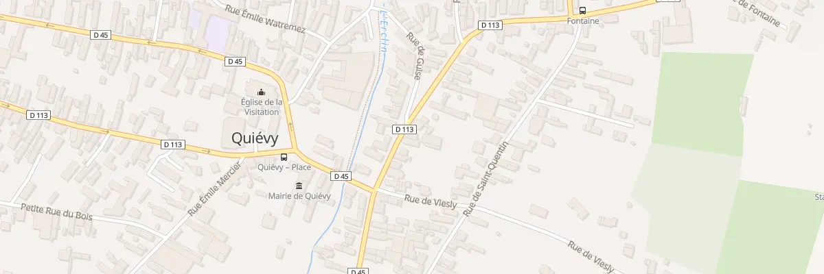 Plan du 10 Rue Gabriel Péri à Quiévy
